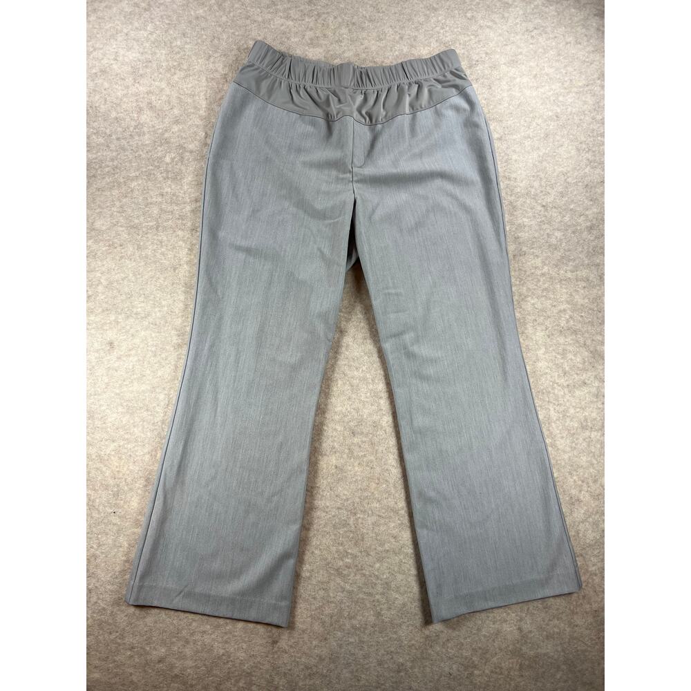 Duo Maternity Heather Gray Under Belly Stretch Dress Pants Size XL